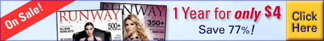 Runway Magazine One Year Only 4 Dollars