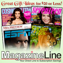 Magazineline.com - Great Gift Ideas for $20 or less