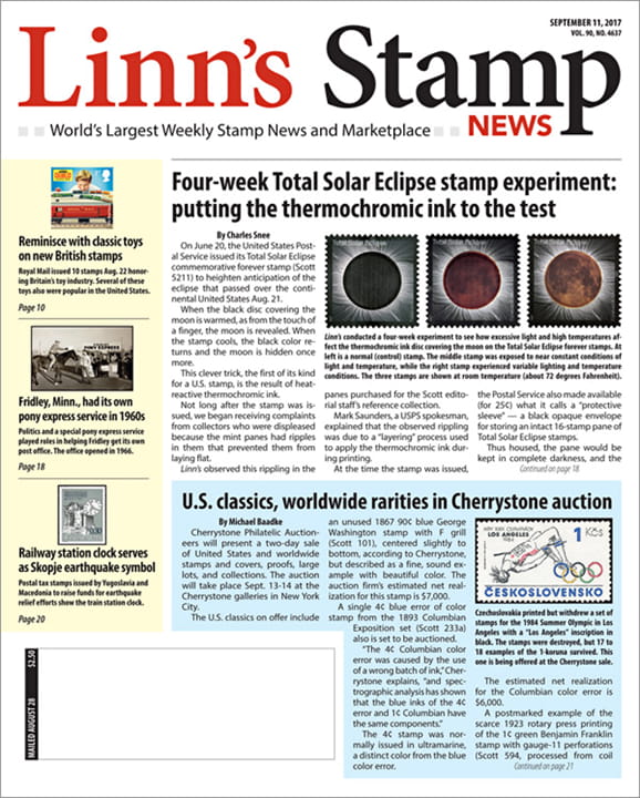 Linn s Stamp News Magazine Linn s Stamp News Magazine Subscription