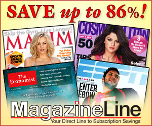 Save up to 86% on Magazines