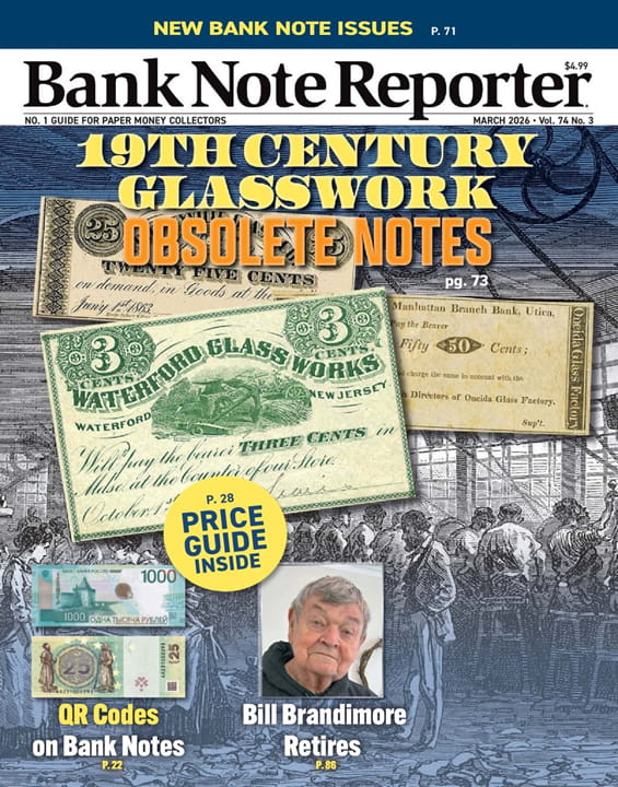 Bank Note Reporter Magazine