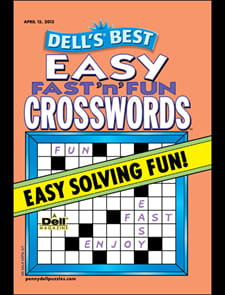 Dell's Easy Fast 'n' Fun Crosswords Magazine