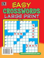 Easy Crosswords Large Print Magazine