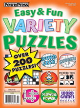 Easy  Fun Variety Puzzles Magazine