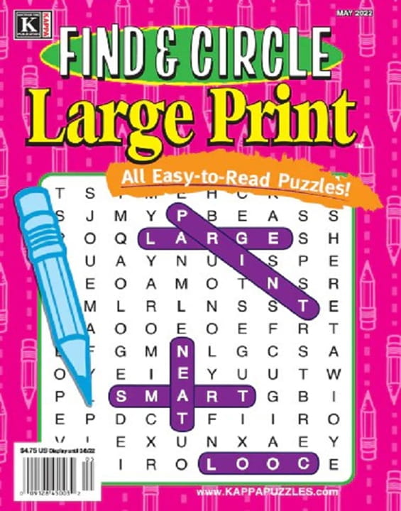 Find & Circle Large Print Magazine