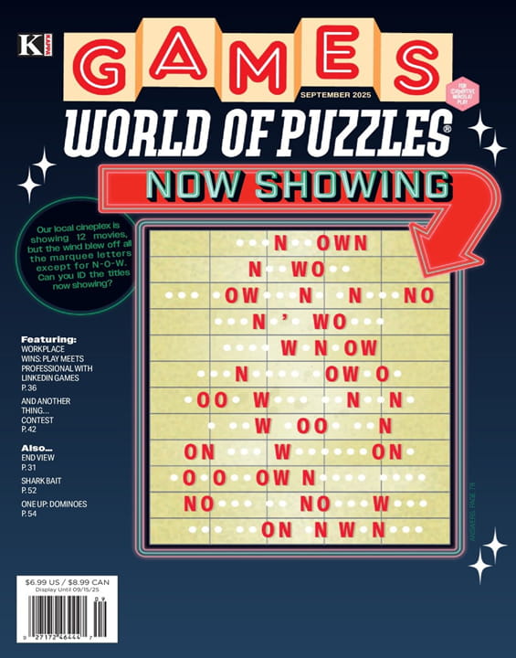 Games World of Puzzles Magazine